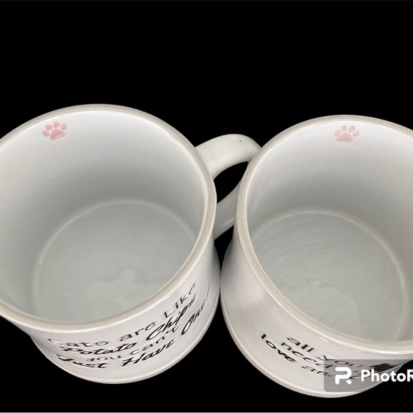 2017 Spectrum Designz Coffee Tea Cat Kitty Mug Double Sided Design, Set Of 2 - Picture 4 of 5